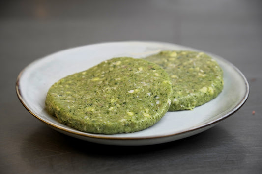Hamburguesa de carbassó i formatge